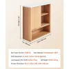 VEVOR Bathroom Wall Cabinet, with Door and Adjustable Shelf, Over the Toilet Storage Medicine Cabinet Wall Mounted, Hanging Organizer with Shelves and Open Partition for Laundry Room Kitchen Restroom