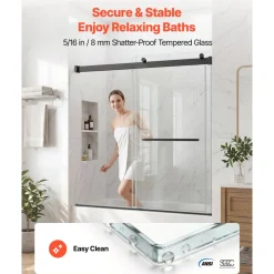 VEVOR Bathtub Shower Door 60