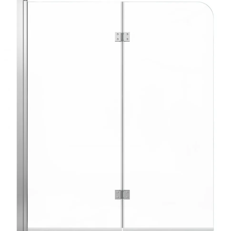 VEVOR Bathtub Shower Door 60" W x 60" H Semi-Frameless Sliding Door Black, 5/16" Thick Clear Tempered Glass, Sliding Tub Shower Door with 2 Stainless Steel Handles, Nano Coating, for Bathroom Tubs