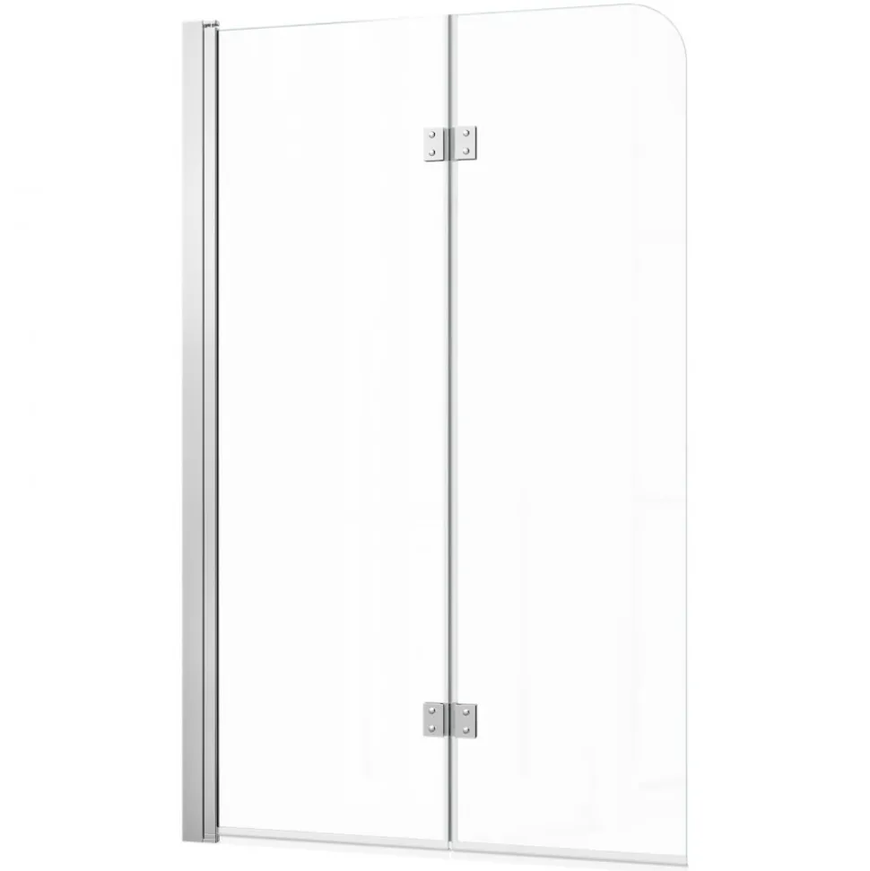 VEVOR Bathtub Shower Door 60" W x 60" H Semi-Frameless Sliding Door Black, 5/16" Thick Clear Tempered Glass, Sliding Tub Shower Door with 2 Stainless Steel Handles, Nano Coating, for Bathroom Tubs