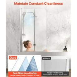 VEVOR Bathtub Shower Door 60