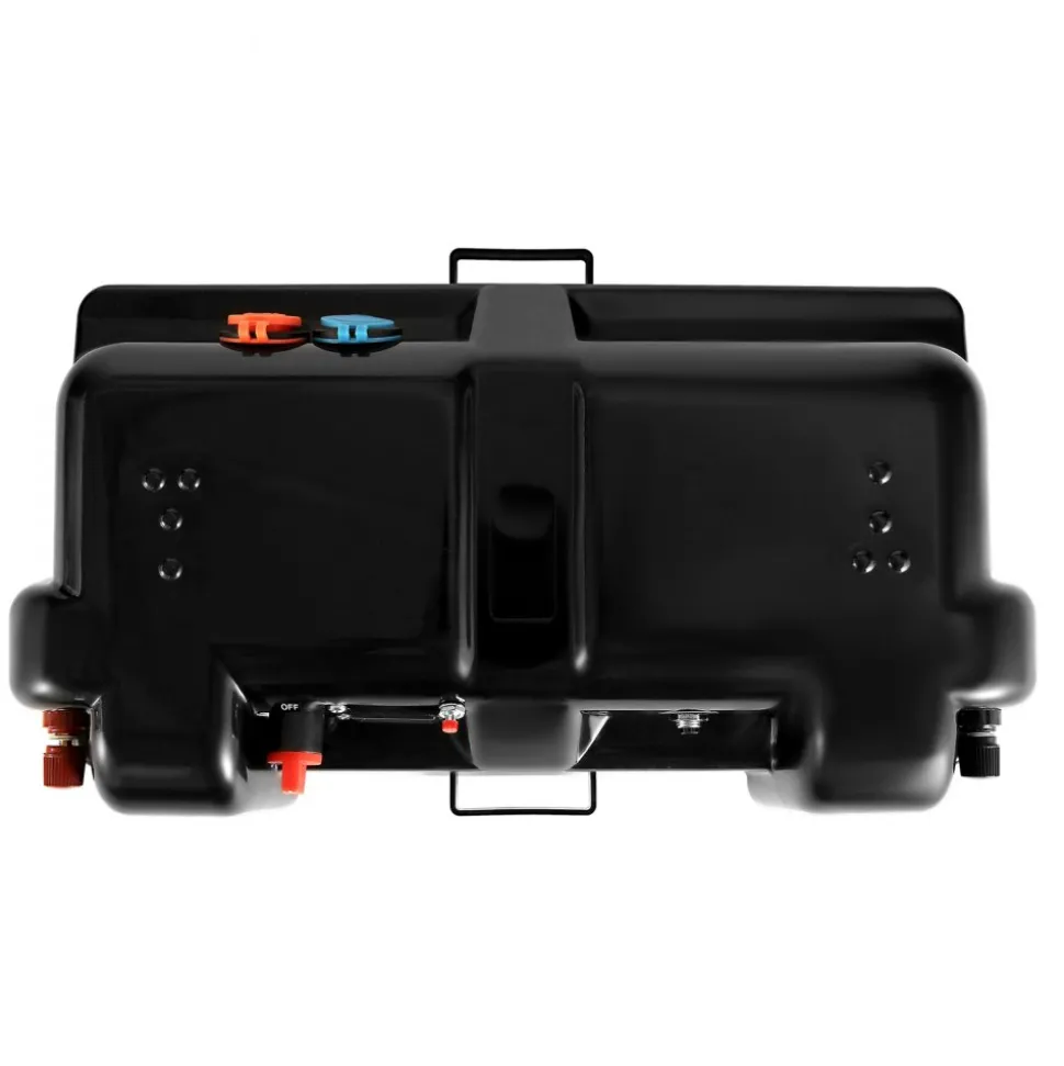 VEVOR Battery Box, Group 24/27 Trolling Motor Battery Box, 12V/24V Marine Batteries Case with PP Shell and Dual Straps, Smart Batteries Case, Suitable for Trolling Motor, Marine,RV & Solar Panel