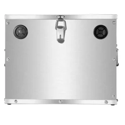 VEVOR Battery Box, Group 24/31 Trolling Motor Battery Box, Marine Batteries Case with Lock, Handles and Rubber-Grommet Cable Holes, Stainless Steel Shell, Suitable for Cars, Boats & Trolling Motors