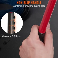 VEVOR Battery Cable Lug Crimping Tool, 10-1/0AWG with Cable Cutter and 48PCS Copper Ring Terminals, 6 Wire Sizes Crimping Die and 100pcs Heat Shrink Tubes, for Heavy Duty Wire Lugs