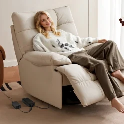 VEVOR Battery Pack for Reclining Furniture with Adapter, 2500 mAh Rechargeable Recliner Battery Pack with Universal 2-Pin Connector and LED Screen, for Electric Recliner, Sofa, Couch & Lift Chair