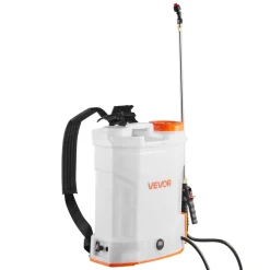 VEVOR Battery Powered Backpack Sprayer, 3.2 Gal Powerful Electric Backpack Sprayer, 2 Retractable Wands & 5 Nozzles, Adjustable 0-90 PSI, 2 Hour Runtime, Portable Weed Sprayers for Yard Garden Lawn