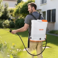 VEVOR Battery Powered Backpack Sprayer, 3.2 Gal Powerful Electric Backpack Sprayer, 2 Retractable Wands & 5 Nozzles, Adjustable 0-90 PSI, 2 Hour Runtime, Portable Weed Sprayers for Yard Garden Lawn