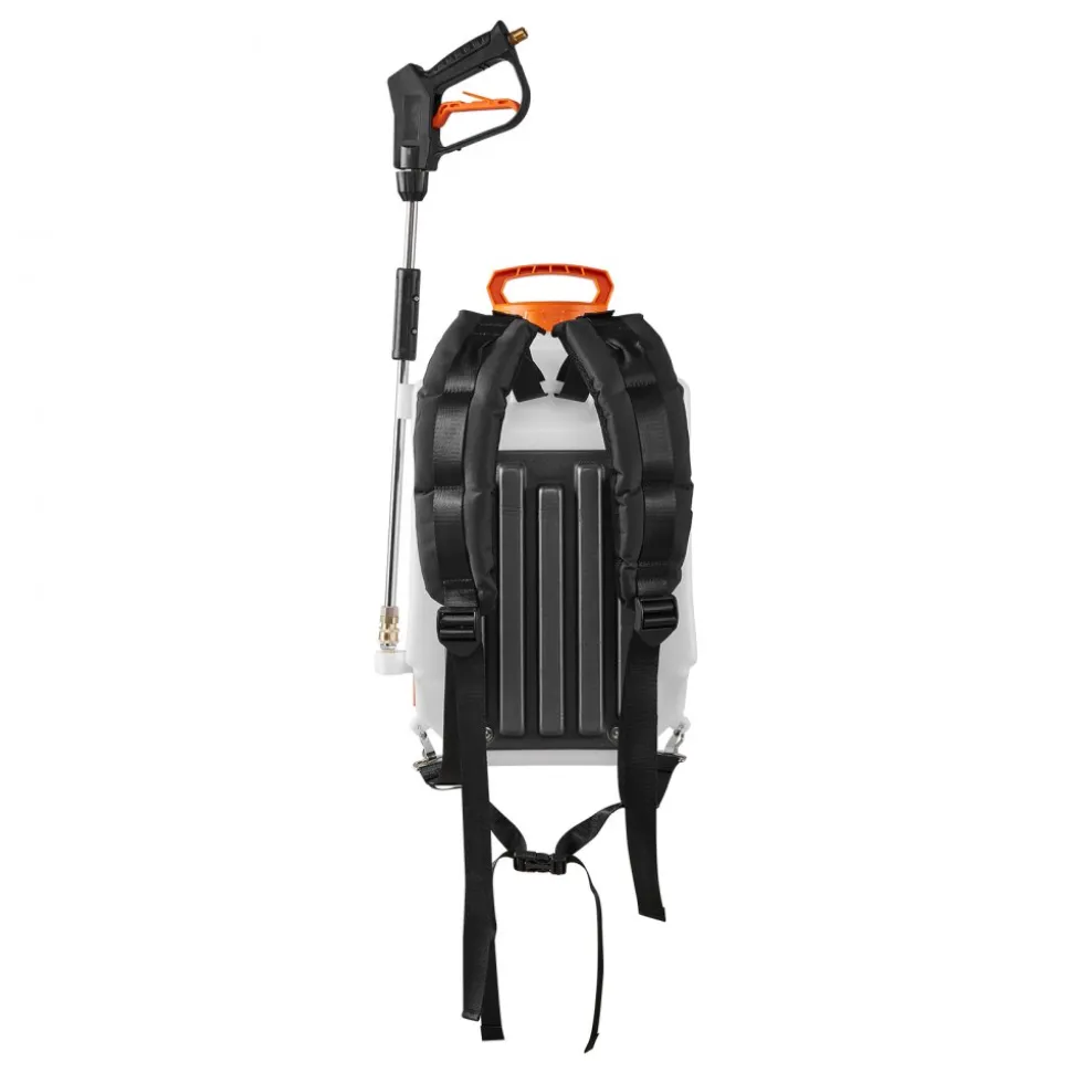 VEVOR Battery Powered Backpack Sprayer, 4 Gallons Electric Backpack Sprayer, 2 Wands & 8 Nozzles, Adjustable 0-90 PSI, 4H Runtime, Portable Yard Garden Lawn Sprayers for Weeding Spraying Cleaning