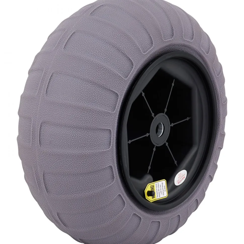 VEVOR Beach Balloon Wheels, 16" Replacement Sand Tires, TPU Cart Tires for Kayak Dolly, Canoe Cart and Buggy with Free Air Pump, 2-Pack