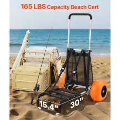 VEVOR Beach Dolly with Big Wheels for Sand, 29.9