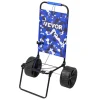 VEVOR Beach Dolly with Big Wheels for Sand, 15.4" x 15.7" Cargo Deck, w/ 10" PE Solid Wheels, 69LBS Loading Capacity Folding Sand Cart, Heavy Duty Cart for Picnic, Camping, Fishing, Beach, Gardening