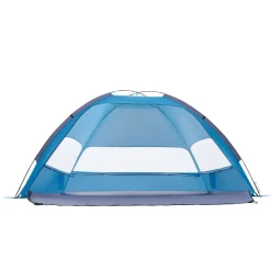 VEVOR Beach Tent Sun Shelter for 4 Person, UPF 50+ Protection, Portable Sun Shade Canopy with Carrying Bag & Sand Pockets, Lightweight and Easy Setup Beach Umbrella for Camping Fishing Outdoor Picnic