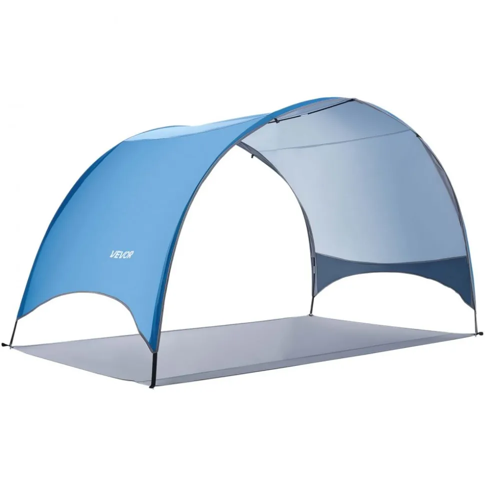 VEVOR Beach Tent Sun Shelter for 8 Person, UPF 50+ Protection, Portable Sun Shade Canopy with Carrying Bag & Sand Pockets, Lightweight and Easy Setup Beach Umbrella for Camping Fishing Outdoor Picnic