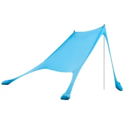 VEVOR Beach Tent Sun Shelter, UPF50+ Sun Protection, 6.6 ft Tall, 10x10 ft, Easy Pop Up Beach Canopy with 4 Sandbags, Stability Poles, Sand Shovels, Portable Shade for Family Outings, Camping, Fishing