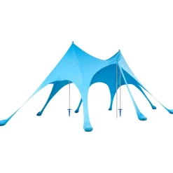 VEVOR Beach Tent Sun Shelter, UPF50+ Sun Protection, 9.2 ft Tall, 20 x 13 ft, Easy Pop Up Beach Canopy with Sandbags, Stability Poles, Sand Shovels, Portable Shade for Family Outings, Camping, Fishing