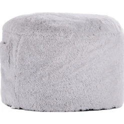 VEVOR Bean Bag Bed Chair, Convertible Chair from BeanBag to Lounge or Mattress, Gaint Bean Bag Chair Bed with Washable Cover for Adults, Fluffy Plush, Foam Filling and Side Pocket, Grey(Full Size)