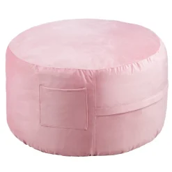 VEVOR Bean Bag Chair, 3 feet Round Bean Bag Chair with Removable and Washable Cover, 25D Memory Foam Filled with Soft and Smooth Dutch Velvet, Bean Bag for Bedroom or Playroom, Pink