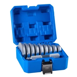 VEVOR Bearing Press Kit, 10 Pcs, Bearing Race and Seal Driver Set with 9 Bushings and Handle Shaft, Bushing Driver Tool Set, Heavy Duty Aluminum Alloy Removal Installation Tool Kit with Storage Case