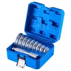 VEVOR Bearing Press Kit, 10 Pcs, Bearing Race and Seal Driver Set with 9 Bushings and Handle Shaft, Bushing Driver Tool Set, Heavy Duty Aluminum Alloy Removal Installation Tool Kit with Storage Case