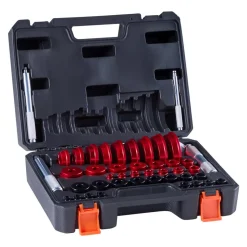 VEVOR Bearing Press Kit, 43 Pcs, Bearing Race and Seal Driver Set with 39 Bushings & Handle Shafts, Bushing Driver Tool Set, Heavy Duty Aluminum Alloy Removal Installation Tool Kit with Storage Case
