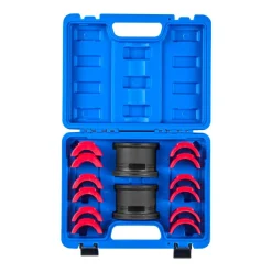 VEVOR Bearing Press Kit, 14 Pcs, Bearing Race and Seal Driver Set with Bushings and Adapters, Bushing Driver Tool Set, Heavy Duty Carbon Steel Seal Removal Installation Tool Kit with Storage Case