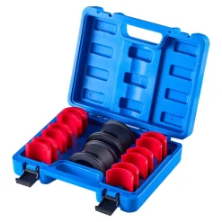 VEVOR Bearing Press Kit, 14 Pcs, Bearing Race and Seal Driver Set with Bushings and Adapters, Bushing Driver Tool Set, Heavy Duty Carbon Steel Seal Removal Installation Tool Kit with Storage Case