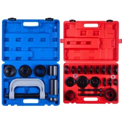 VEVOR Bearing Press Kit, 10+24 Pcs, 2 in 1 Ball Joint Press & Wheel Bearing Puller Kit, Race and Seal Driver Set with 13 Bushings, C-Frame and Sleeves, Heavy Duty Removal Installation Set with Case