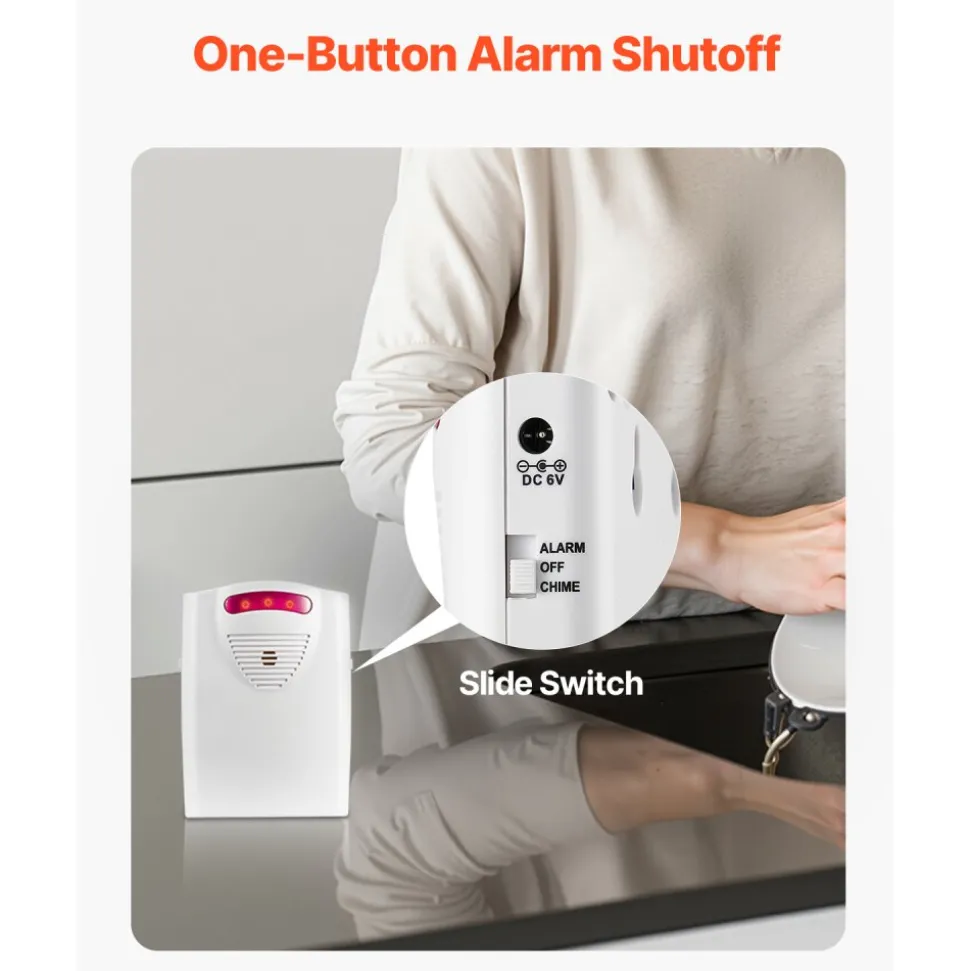 VEVOR Bed Alarm System for Elderly Adults, 14 x 30-inch Wireless Bed Sensor Pad with Pager, Safety Bed Alarms and Fall Prevention Pad for Home, Hospital, Rehabilitation Center