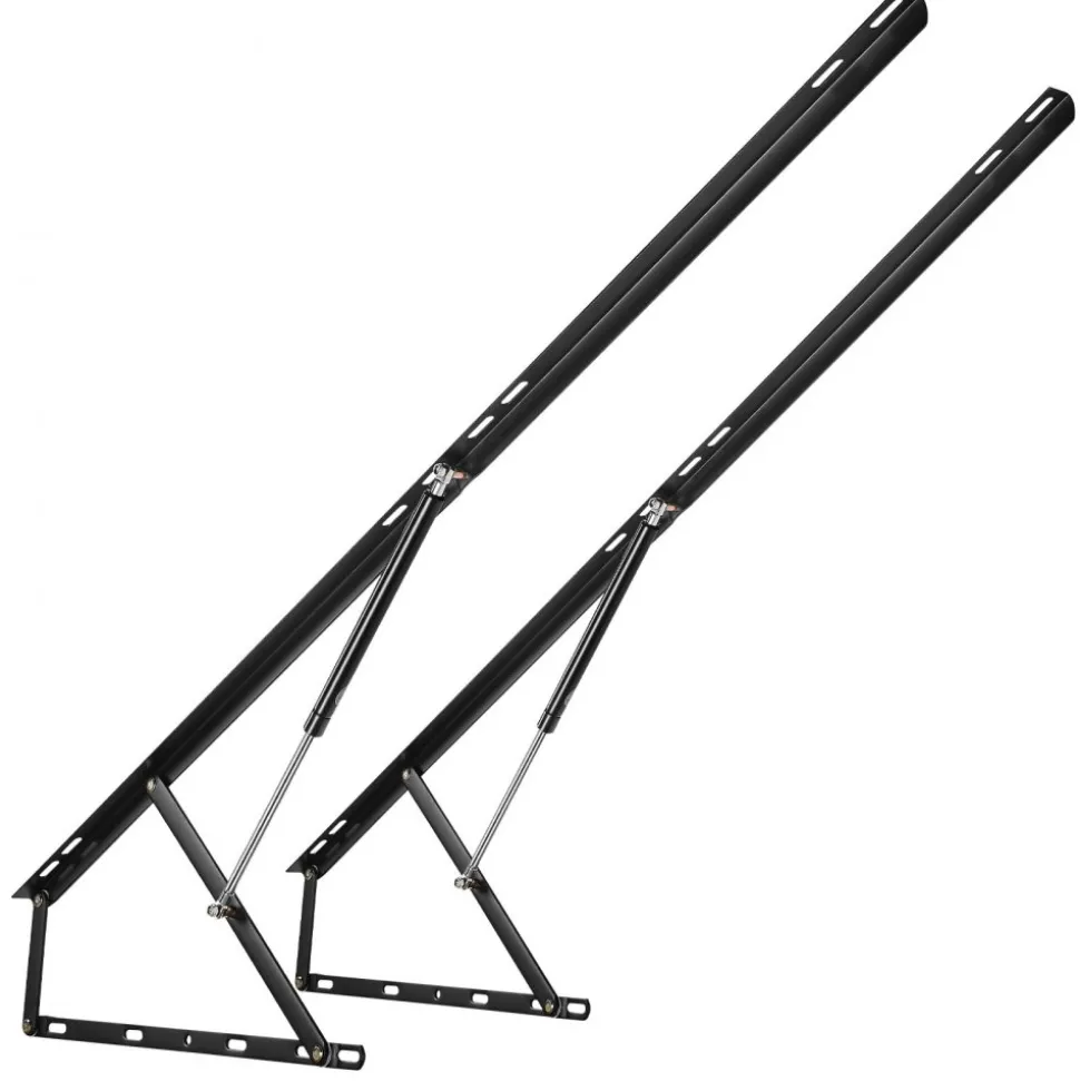 VEVOR Bed Lift, 59x79 in Compatible Extra-large Size 309 lbs Load Bearing, DIY Wall Bed Mechanical Hardware Kit Vertical Deluxe, Pneumatic Lever Heavy Duty Support, Folding for Guestroom
