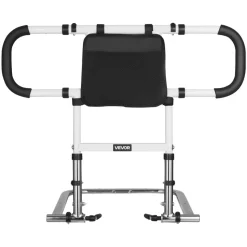 VEVOR Bed Rail for Elderly, Foldable & Extendable Bedside Assist Rail with Side Handles & PU Handrail, Adjustable Height Carbon Steel Pipe Bedside Cane, Senior Bed Bar Fits King, Queen, Full, Twin