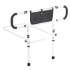 VEVOR Bed Rails for Elderly Adults, 180° Foldable Bed Assist Rails for Seniors, 450LBS Loading Bed Side Rails Bed Cane with 4-Level Adjustable Handle, Storage Pocket Fits King Queen Full Twin Bed