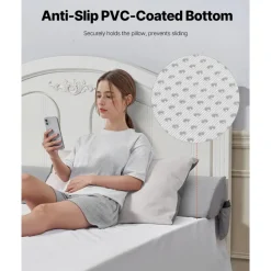 VEVOR Bed Wedge Pillow for Headboard, King Size, 72