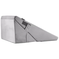 VEVOR Bed Wedge Pillow for Sleeping, Adjustable Orthopedic Bed Wedge, 25D High-Density Foam Filling & Soft Washable Cover, Post Surgery Pillow for Acid Reflux, Back Pain, Snoring Relief, Light Grey