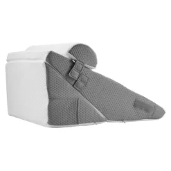 VEVOR Bed Wedge Pillow for Sleeping, 3 Pcs Adjustable Orthopedic Bed Wedge Set, with Jacquard Washable Cover & Foam Support, Post Surgery Pillow for Acid Reflux Back Pain Snoring Relief, White/Grey