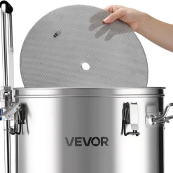 VEVOR Beer Brewing Equipment, 16 Gal/60L Beer Maker with Anti-Burn Pump and Wort Chiller,3000W All-in-One Home Brewing Kit with Digital Control, Recipe Memory & Timer, Removable mesh strainer