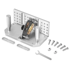 VEVOR Belt Grinder Knife Jig, 85° - 115° Adjustable Belt Sander Knife Sharpening Jig with Dual Handles, 7.68" Long Sharpener Locator Compatible with Bench Grinders, Sharpening Machines