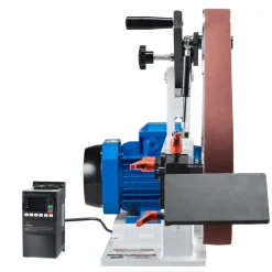 VEVOR Belt Grinder Sander, 72 x 2-Inch Variable Speed Belt Polisher with VFD, 1500W 2HP Polishing Grinding Machine with 3 Grinding Moulds & 3PCS Sanding Belts for Metalworking, Knife Making