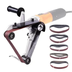 VEVOR Belt Sander Adapter for Angle Grinder, Pipe or Tube Sanding Attachment with 5/8-11