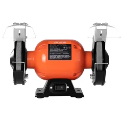 VEVOR Bench Grinder, 6-inch Single Speed Bench Grinder, 1750RPM Low-Speed Table Grinders with 250W 2A Induction Motor, 36/60-Grit Grinding Wheels & Adjustable Tool Rest for Precise Sharpening Grinding