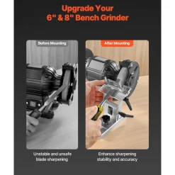 VEVOR Bench Grinder Tool Rest, Adjustable Replacement Tool Rest Sharpening Jig for 6