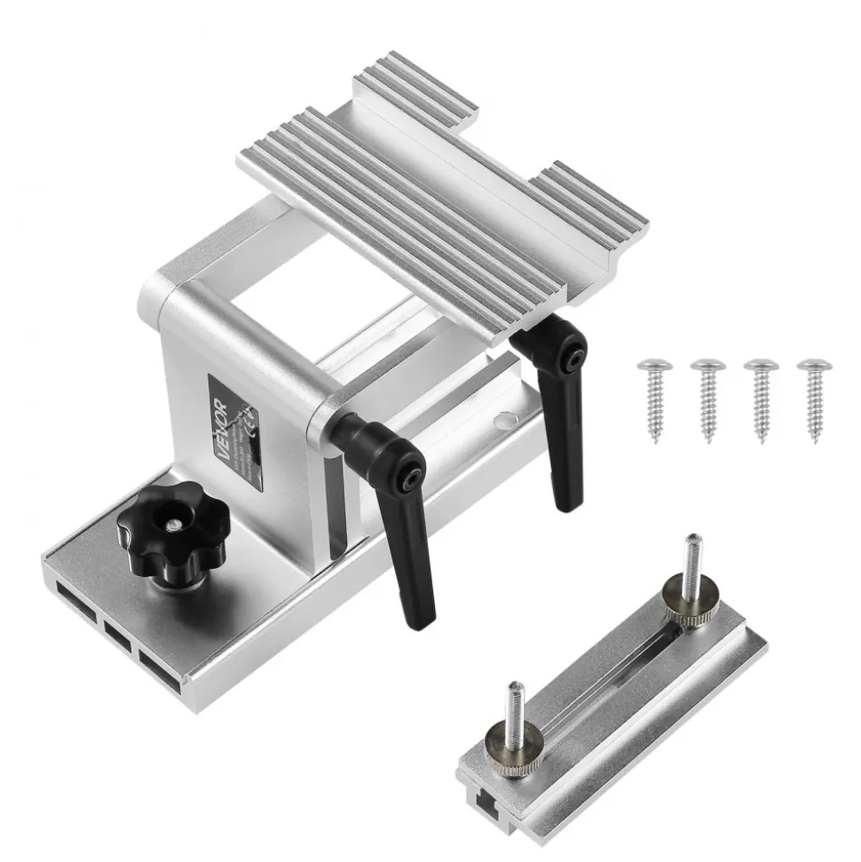 VEVOR Bench Grinder Tool Rest, Adjustable Replacement Tool Rest Sharpening Jig for 6" or 8" Bench Grinder - with Flat Miter Slide for 0 - 2.5 inch Wide Blades and Chisels