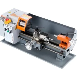 VEVOR Benchtop Metal Lathe, 7'' x 13.78'', offers precise metalworking with a 0-2200 RPM variable speed, powered by a 500W brush motor and durable metal gears. Includes a tool box for precise part
