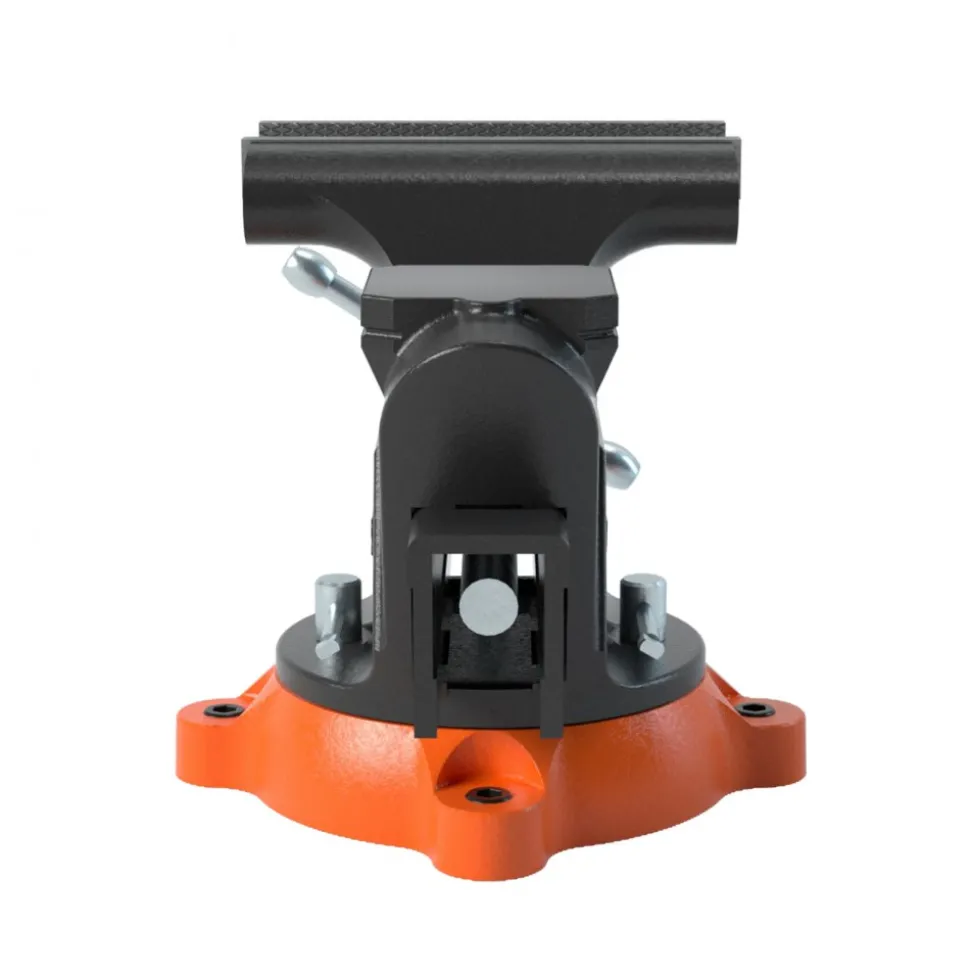 VEVOR Bench Vise, 6-inch Jaw Width 5.9-inch Jaw Opening, 360-Degree Swivel Locking Base Multipurpose Vise with Anvil, Heavy Duty Ductile Iron Workbench Vise with Bolts & Nuts, for Drilling, Pipe Cutti