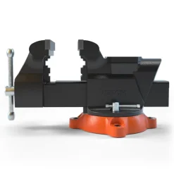 VEVOR Bench Vise, 6-inch Jaw Width 5.9-inch Jaw Opening, 360-Degree Swivel Locking Base Multipurpose Vise with Anvil, Heavy Duty Ductile Iron Workbench Vise with Bolts & Nuts, for Drilling, Pipe Cutti