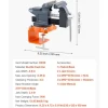 VEVOR Bench Vise, 4.5 Inch, Portable Workbench Vice with 270° Swivel Base, Quick Release Rotating Bench Clamp, Cast Iron Construction, for Woodworking, Metalworking, Drilling, Sawing, Cutting Conduit