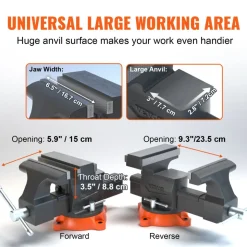 VEVOR Bench Vise, 6.5