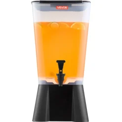 VEVOR Beverage Dispenser, 5 Gallon Drink Dispenser for Parties, Plastic Juice Dispensers with No-Drip Spigot, Iced Tea Lemonade Juice Water Dispensers, for Restaurants, Hotels, Parties