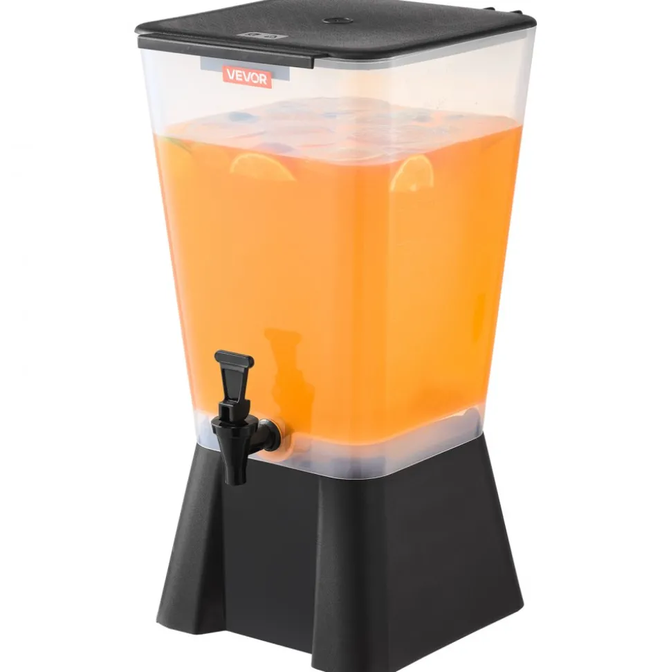 VEVOR Beverage Dispenser, 5 Gallon Drink Dispenser for Parties, Plastic Juice Dispensers with No-Drip Spigot, Iced Tea Lemonade Juice Water Dispensers, for Restaurants, Hotels, Parties
