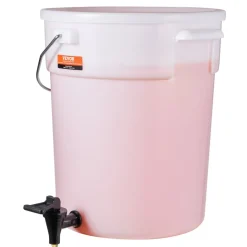 VEVOR Beverage Dispenser, 5 Gallon Drink Dispensers for Parties, Plastic Juice Dispenser with Spigot and Lid, Iced Tea Lemonade Juice Water Dispenser, for Restaurants, Hotels, Parties, 2 Pack