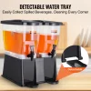 VEVOR Beverage Dispenser, 3 Gallon x 2 Drink Dispensers for Parties, Plastic Juice Dispenser with Stand Spigot Lid, Iced Tea Lemonade Juice Water Dispenser, for Restaurants, Hotels, Parties